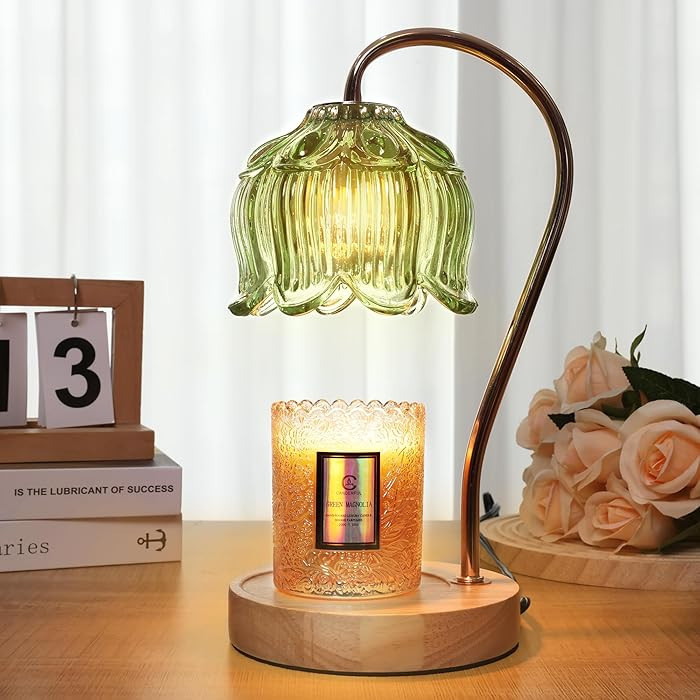 Flower Candle Warmer Lamp with Timer & Dimmer - Fits All Jar Scented Candles - Christmas & Mother... | Amazon (US)