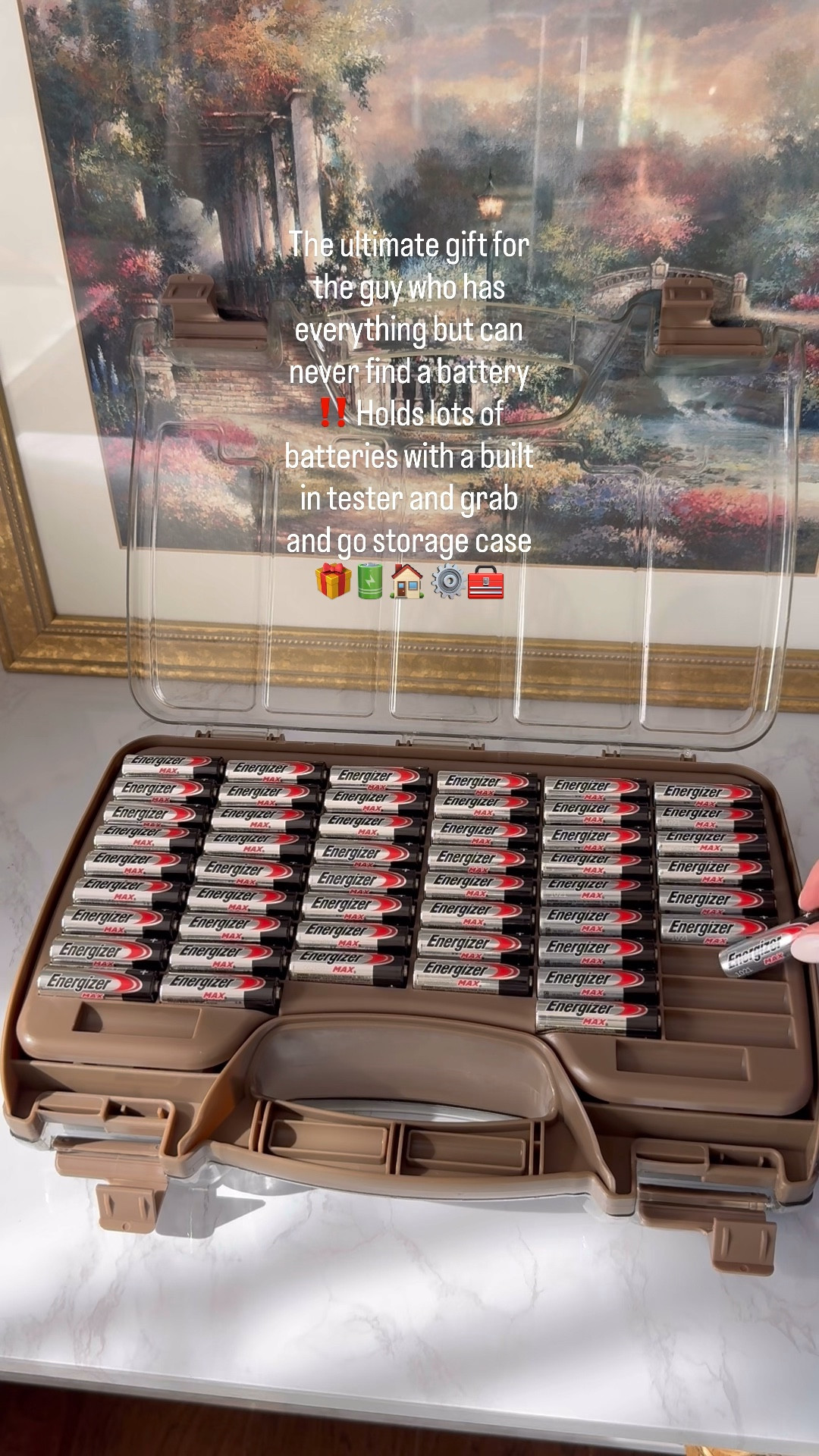 The ultimate gift for the guy who has everything but can never find a battery ‼️ Holds lots of batteries with a built in tester and grab and go storage case 🎁🔋🏠 ⚙️🧰


#GiftIdeas #giftsforhim #ChristmasGifts #Gift #practicalgifts #LTKGiftGuide #LTKHoliday #LTKGifts


Christmas Gift for Dad, Gift for Husband, Practical Gifts for Him, Holiday Must Have, Gift Idea for Him, Dad, Organizer, Tech Guy, Battery Storage, Essential gift, Handy Tools, Gifts Under $50, Men’s Gift Ideas, Home Gifts, Home Must Haves 

#LTKMens #LTKFindsUnder50