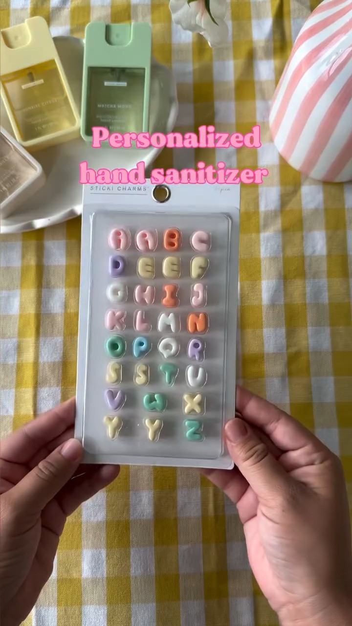 Found these adorable letters and had the idea of putting them on hand sanitizers! So cute and easy to make!😍

Comment “name” and I’ll send you a 🔗✨

#diy #personalized #easydiy