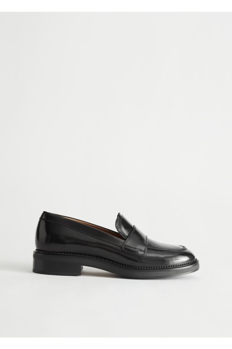 Penny-Loafer aus Leder | H&M (DE, AT, CH, DK, NL, NO, FI)