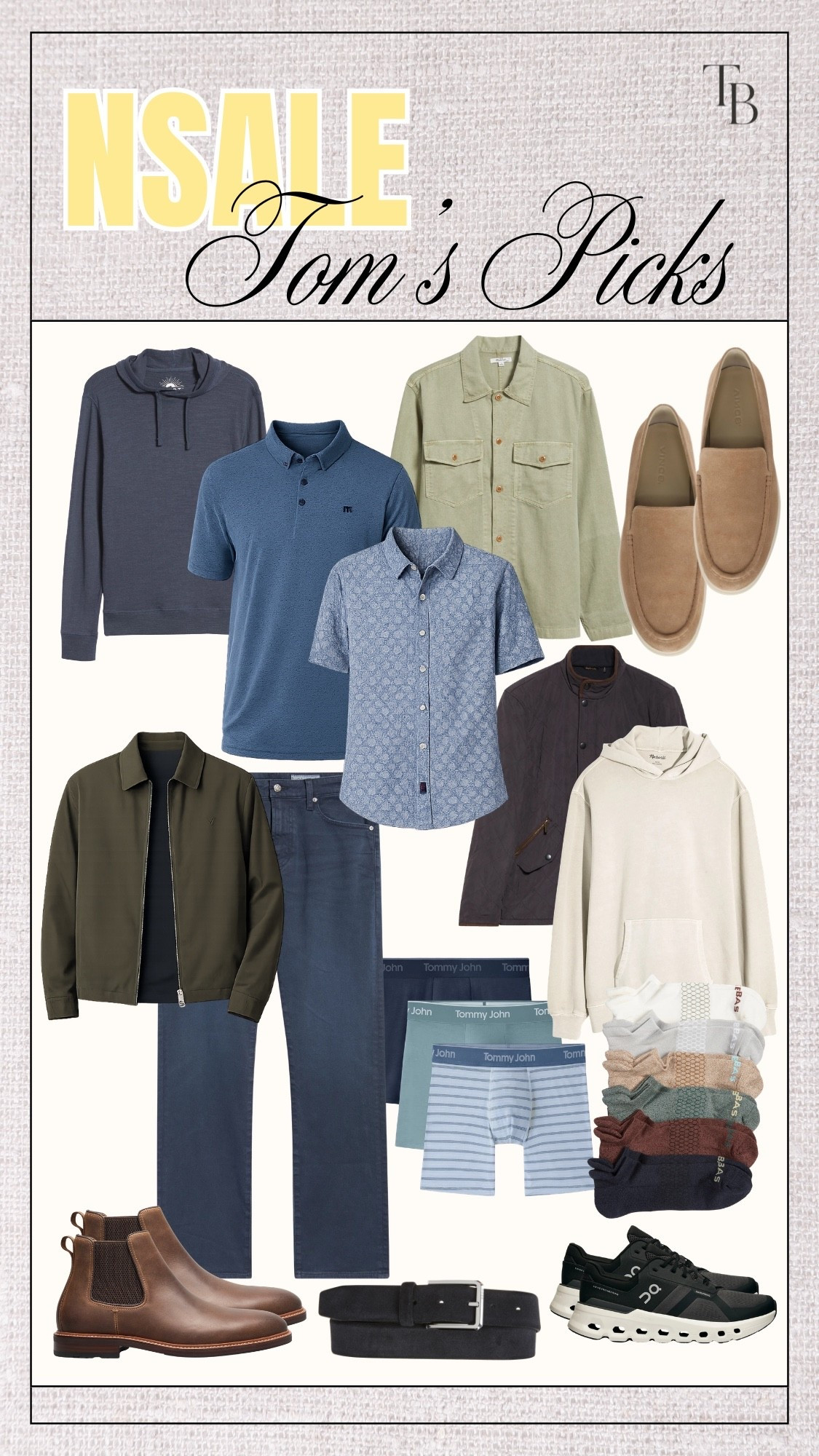 Tom’s NSale 2026 picks! 🧔🏻‍♂️💛

Nordstrom anniversary sale men’s / men’s wear / men’s outfits / husband approved clothing

#LTKSaleAlert #LTKSeasonal #LTKMens