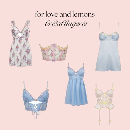bridal lingerie by for love & lemon 🧚‍♀️