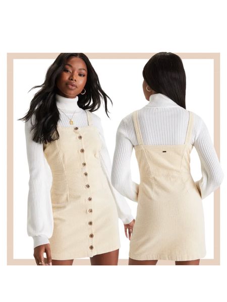 Cream corduroy button up mini dress

#LTKfindsunder50 #LTKfindsunder100 #LTKstyletip