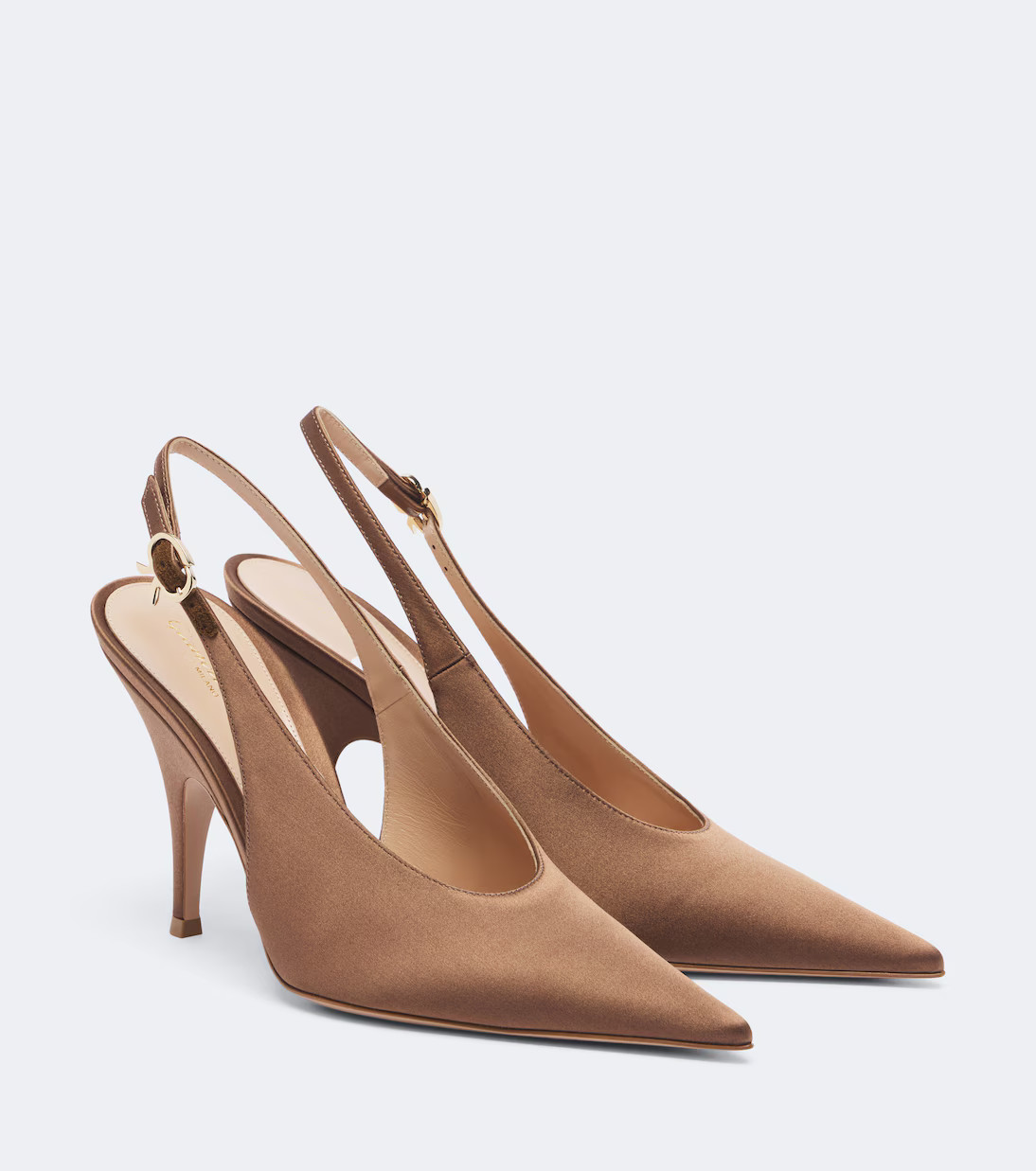 Sofia satin slingback pumps | Mytheresa (US/CA)