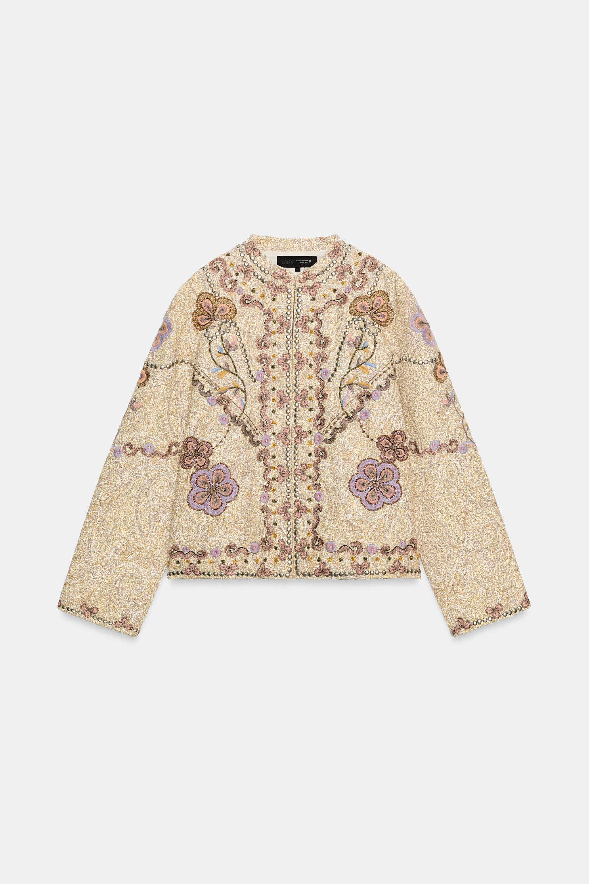 Model height: 178 cmZARA WOMAN COLLECTIONJacket with main fabric made from cotton yarn. Round nec... | Zara IT