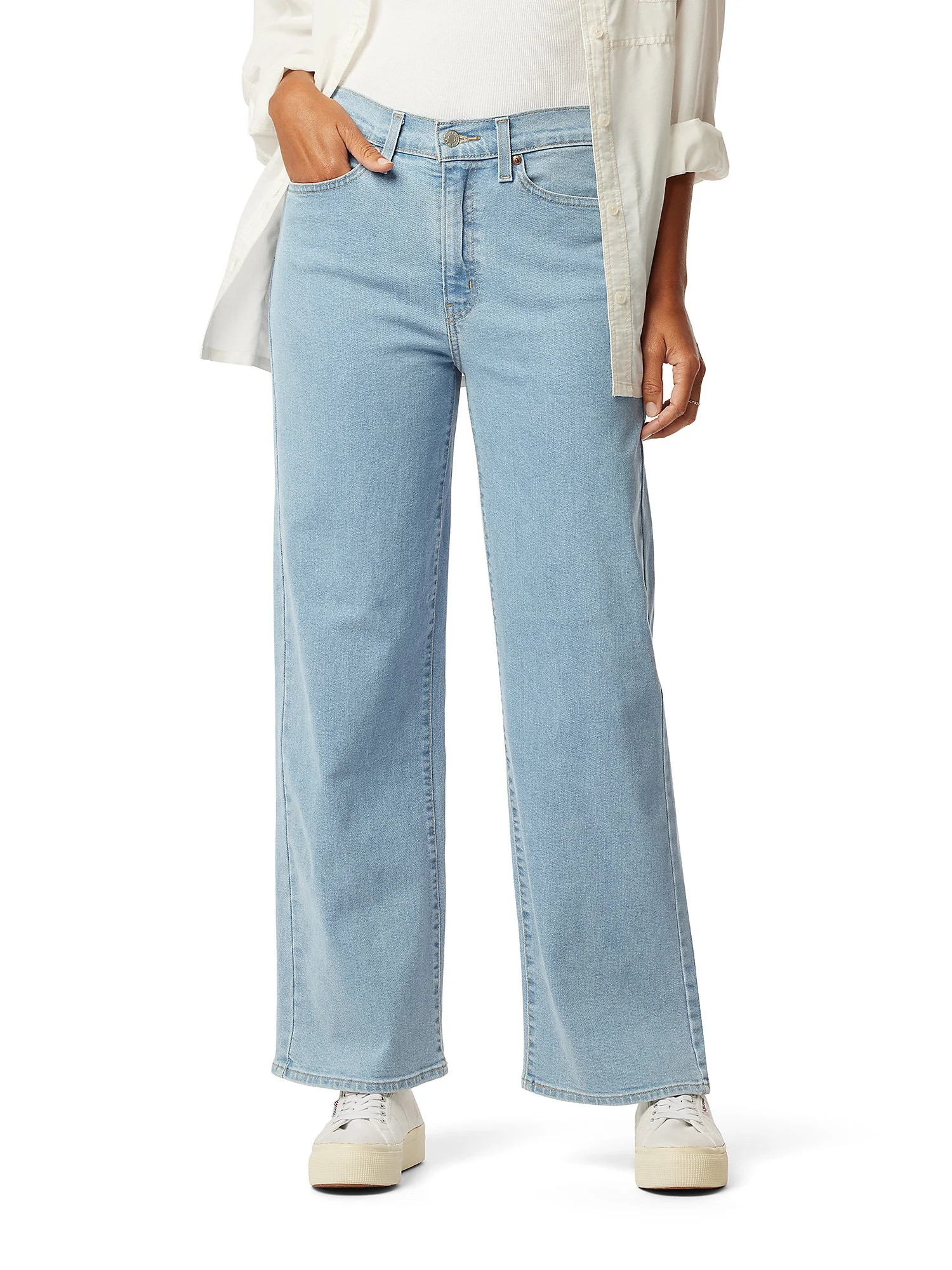 Levi Strauss Signature Women's and Women's Plus Heritage High-Rise Wide Leg Jean | Walmart (US)