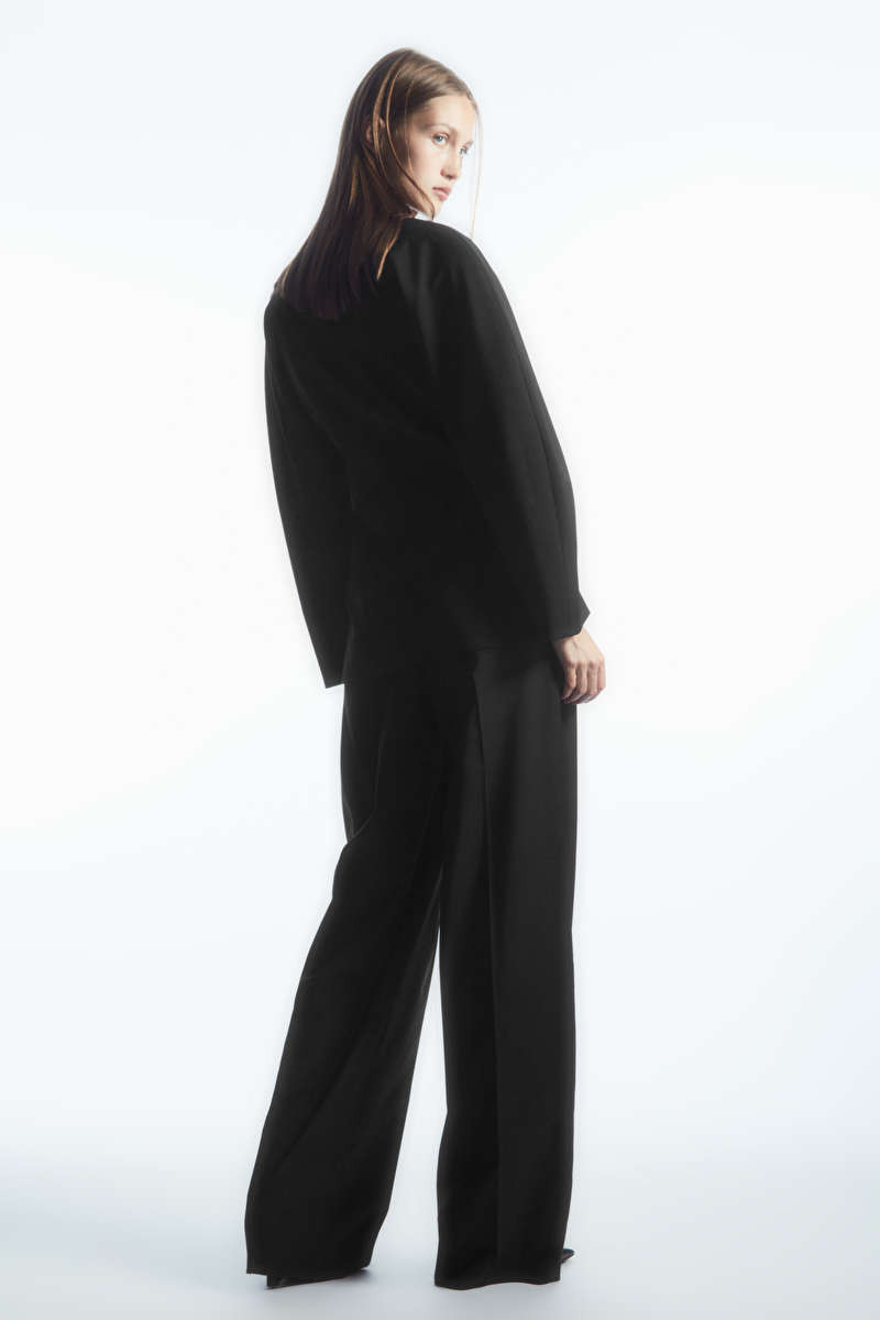 WIDE-LEG TAILORED WOOL PANTS | COS (US)