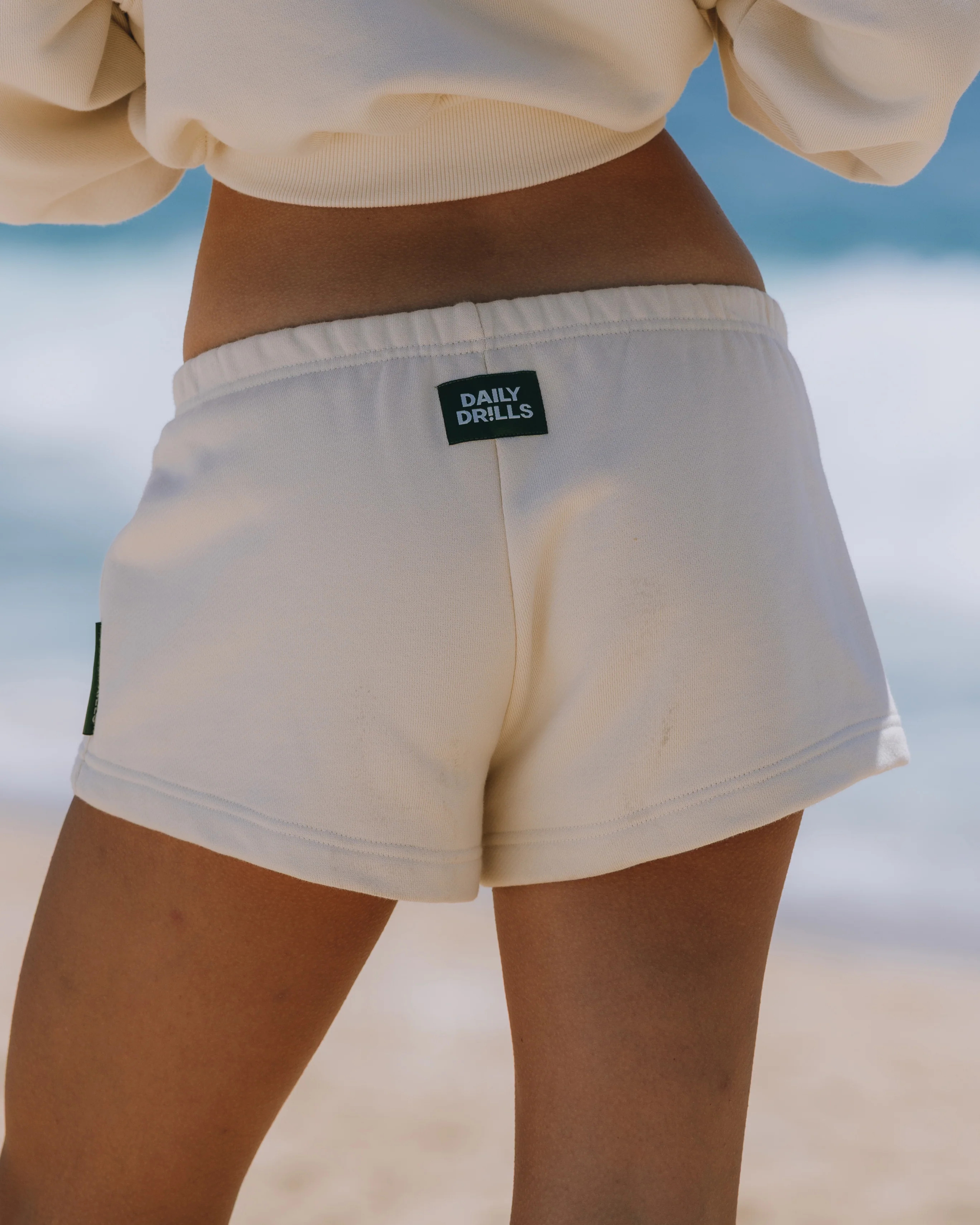 Heavyweight Mini Sweat Shorts - Sand | Daily Drills LLC