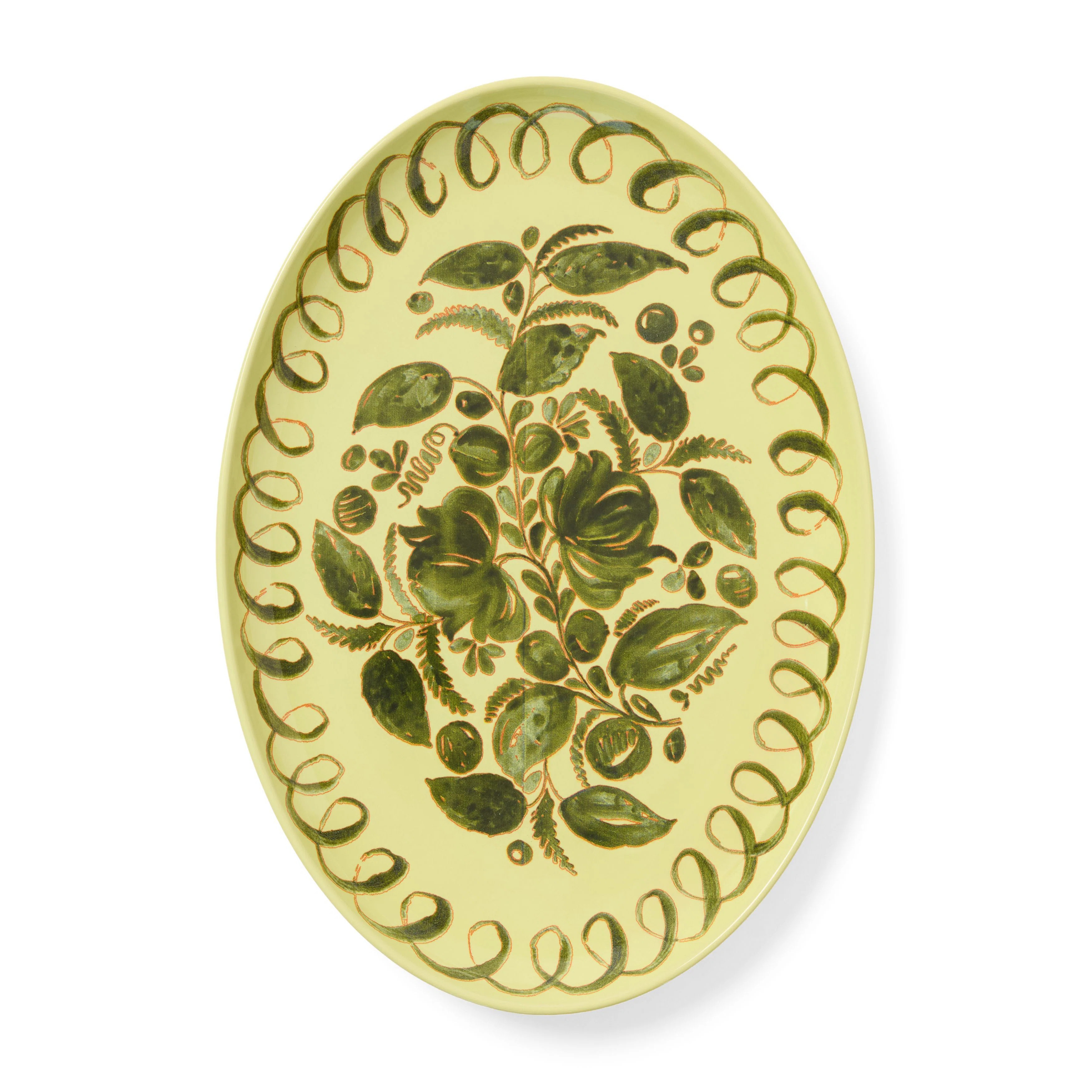 Herman Oval Serving Tray - Lime - 15.7" x 11" | Wayfair North America