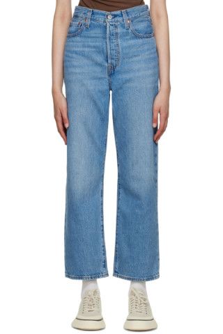 Blue Ribcage Jeans | SSENSE