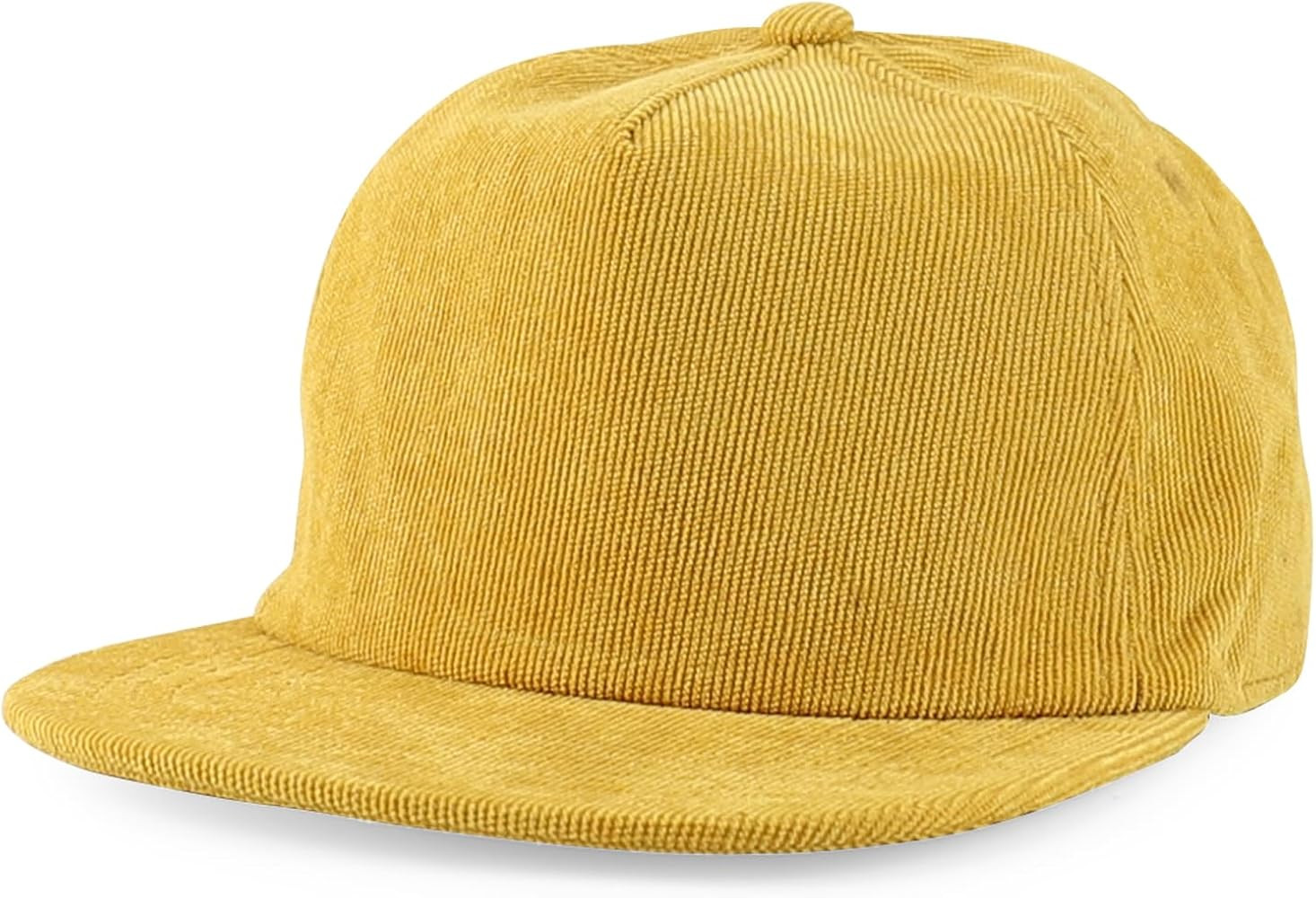 Trendy Apaprel Shop Unstructured 5 Panel Corduroy Flat Bill Snapback Cap | Amazon (US)