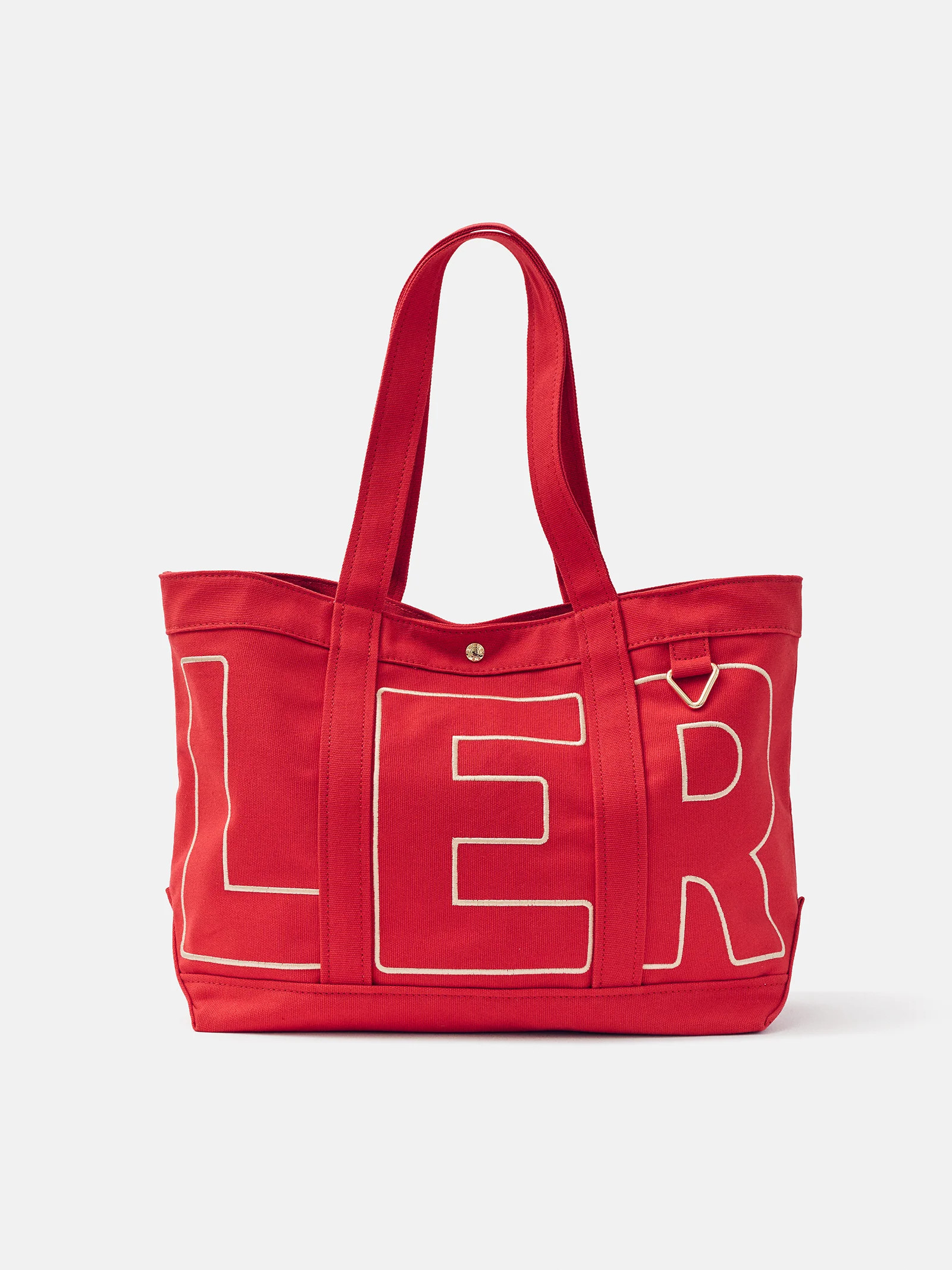 Custom Alpha Tote - Cherry Red | BaubleBar