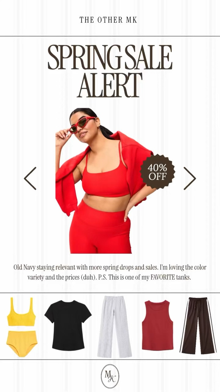 old navy spring sale, new arrivals, activewear, spring and summer dress, midsize style, track pants, casual, every day outfit, tank  

 #LTKOver40 #LTKSaleAlert #LTKMidsize