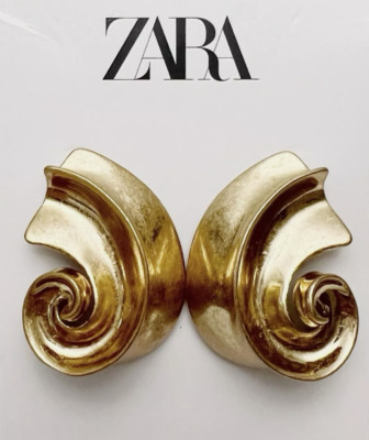NEW ZARA 2024 SEMI-CIRCLE EARRINGS METAL GOLD 4548/008 RARE  | eBay | eBay US