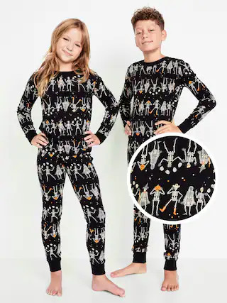 Gender-Neutral Snug-Fit Graphic Pajama Set for Kids | Old Navy (US)