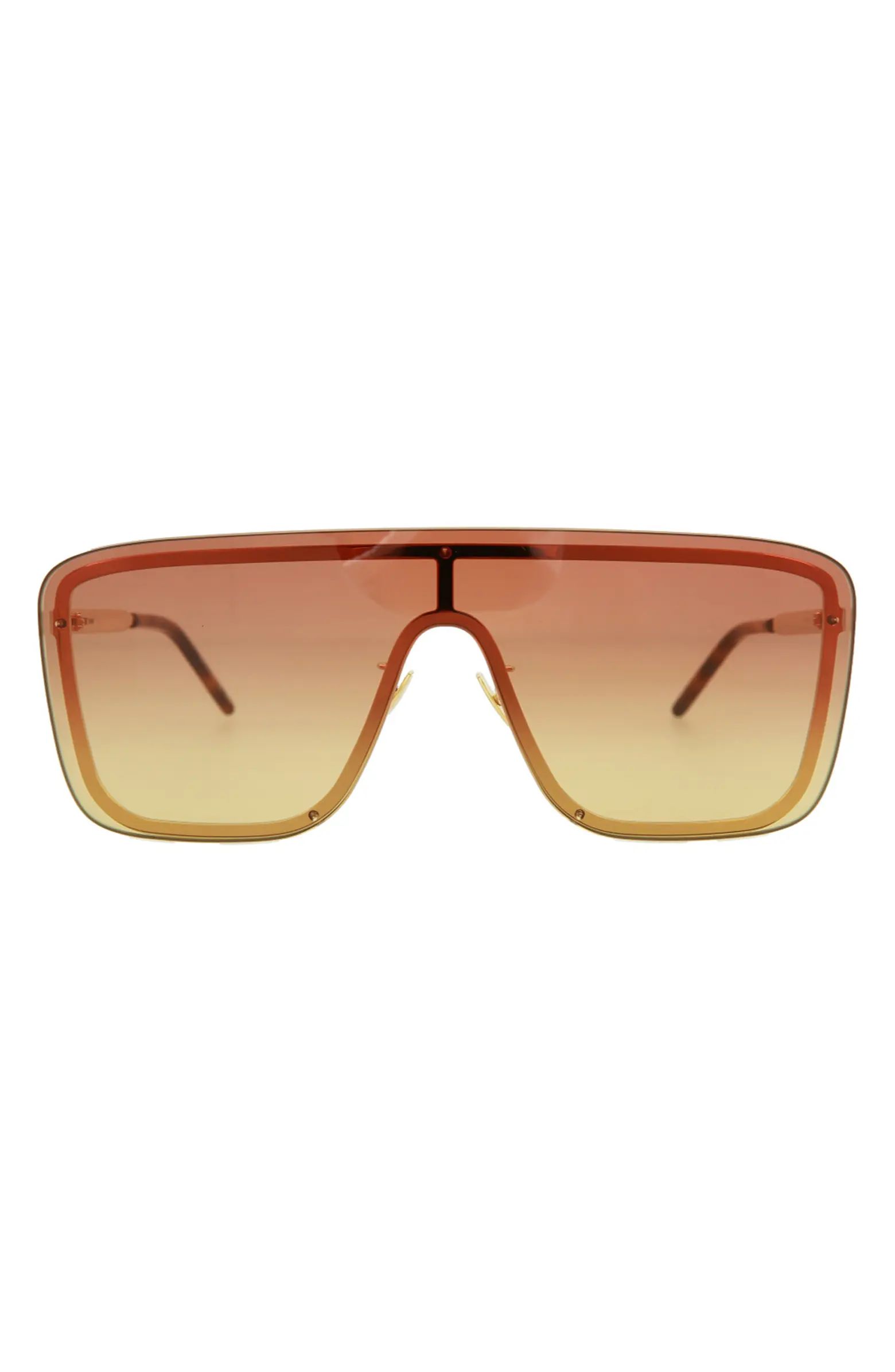 Saint Laurent 99mm Shield Wrap Sunglasses | Nordstromrack | Nordstrom Rack