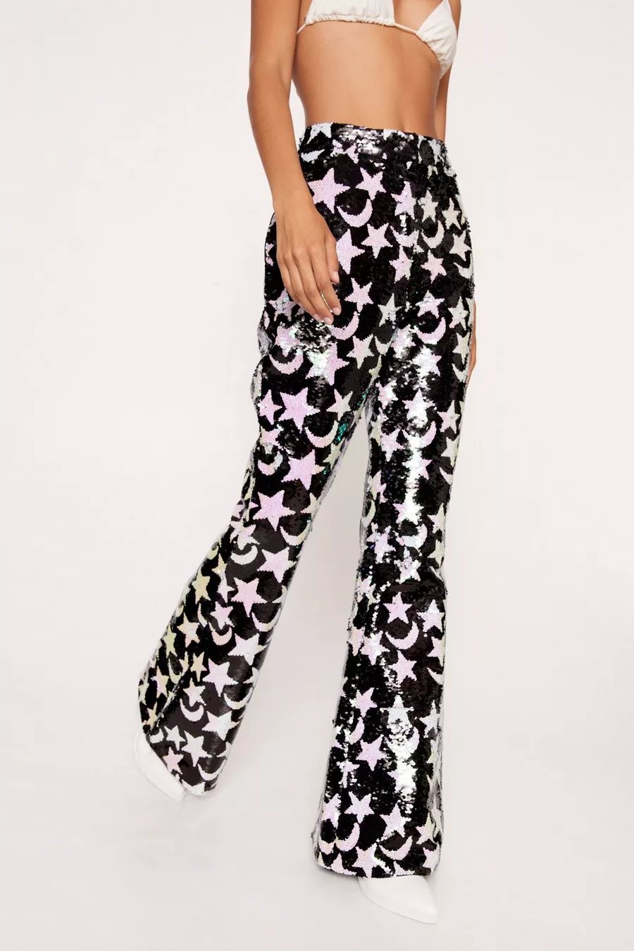 Star And Moon Two Piece Sequin Pants | Nasty Gal (US)