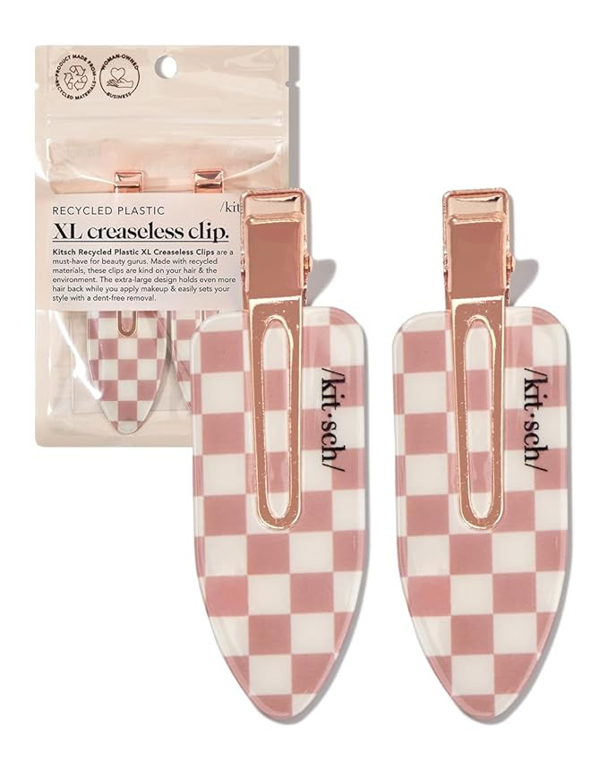 Kitsch 2 Pcs Creaseless Hair Clips - Hair Clips for Styling, Bangs Hair Clip, Hair Barrettes for ... | Amazon (US)