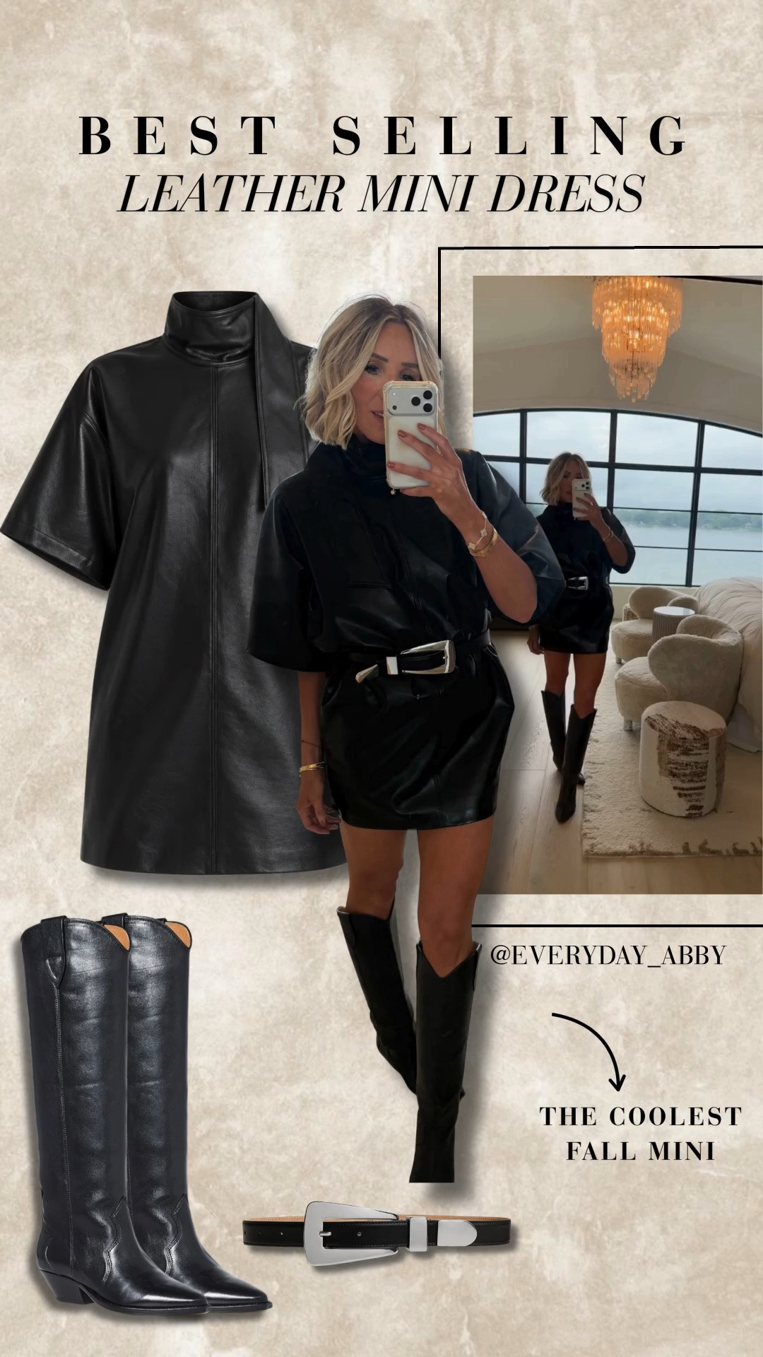The leather mini dress for fall 🤩 such a good piece for date night, dinner, or any fall event! Wearing a medium.

#LTKootd #LTKSeasonal #LTKgrwm