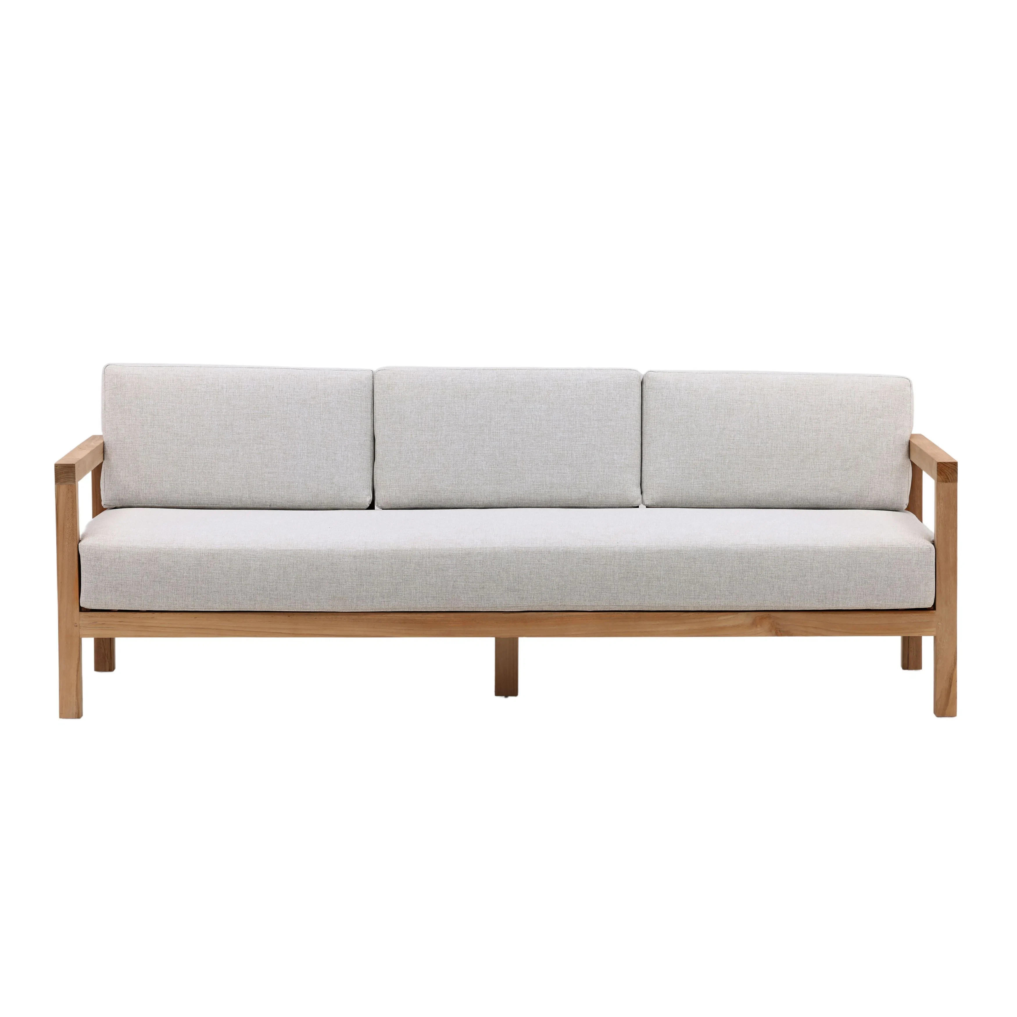 Boe 82" Outdoor Olefin Patio Sofa, Light Grey | AllModern