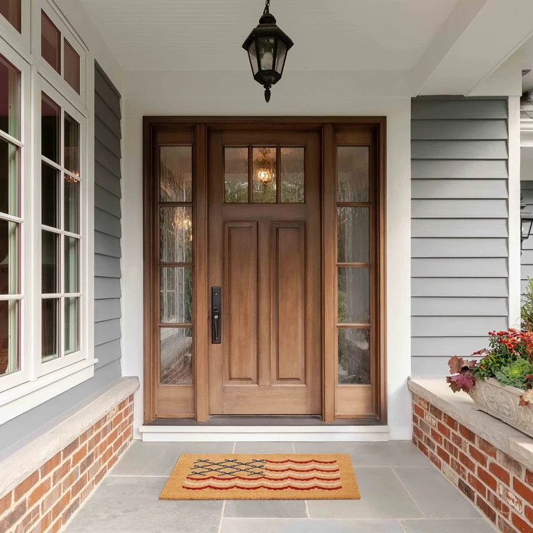 Bow Flag Coir Outdoor Doormat, Red/White/Blue, 48" x 30", by My Texas House | Walmart (US)