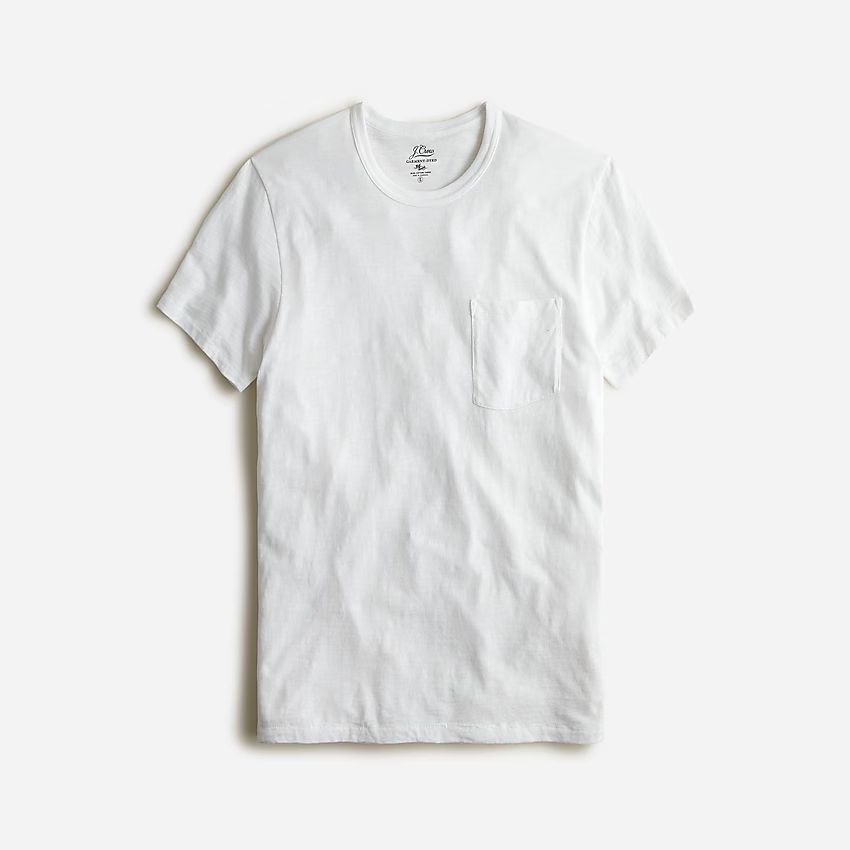 Slim garment-dyed slub cotton crewneck T-shirt | J.Crew US