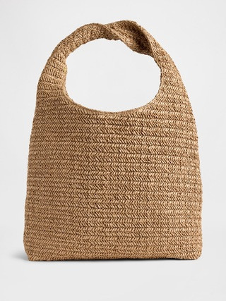 Slouchy Straw Tote Bag | Gap (US)