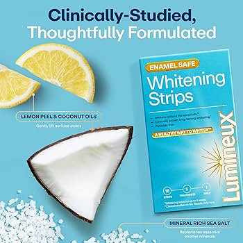 Lumineux Teeth Whitening Strips Kit - 9 Treatments (1 Month) - Peroxide Free - Enamel Safe for Wh... | Amazon (US)