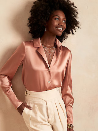 Silk Resort Shirt | Banana Republic (US)