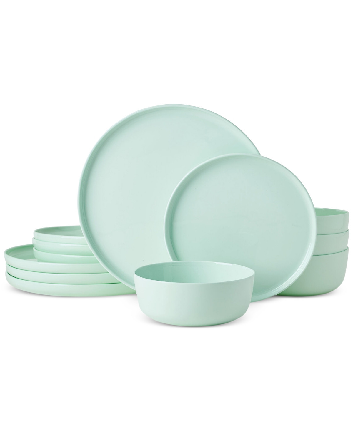 Mikasa Madison Mint Green 12 Pc. Dinnerware Set, Service for 4 - Mint Green | Macy's