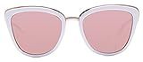 Crusheyes Amour Women's Sunglasses, Gloss White + Rose Gold | Amazon (US)