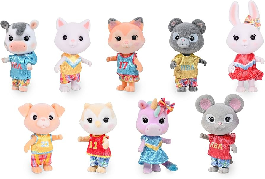 Sunny Days Entertainment Honey Bee Acres Back to School Pals – 9 Miniature Flocked Dolls | Smal... | Amazon (US)