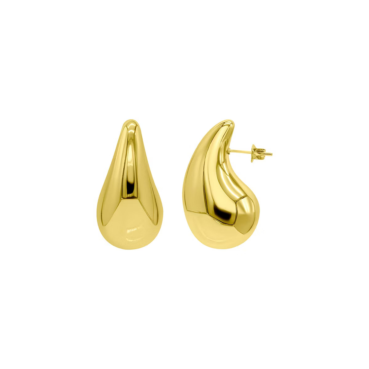 Adornia Tarnish Resistant Teardrop Sculptural Stud Earrings | Target