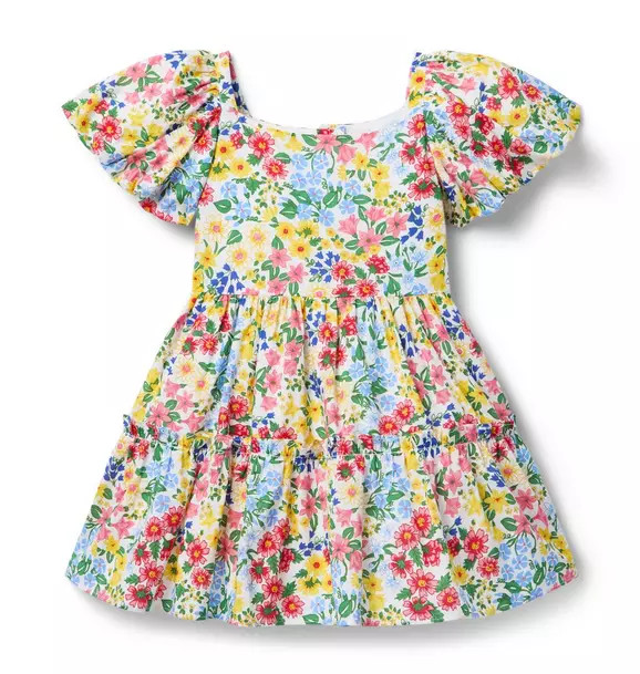 Floral Flutter Sleeve Dress | Janie and Jack