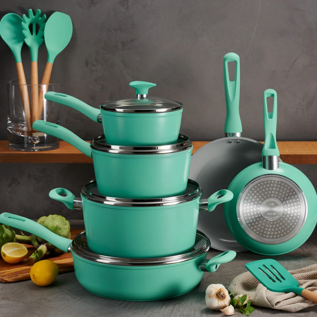 Tramontina Solara 14 Pc Ceramic Induction-Ready Cookware Set | Wayfair North America