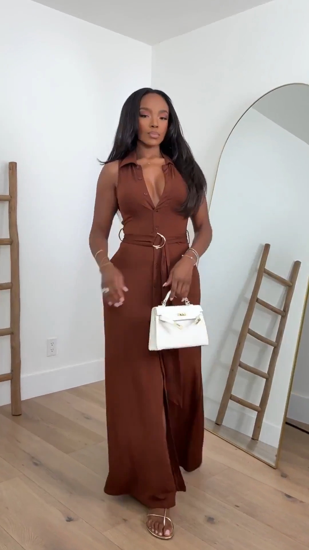 Scroll to shop 💛  Statement look with a vibrant cutout maxi dress, styled with neutral heels and a woven clutch for an elegant, eye-catching outfit.

#LTKmomlife #LTKootd #LTKPetite