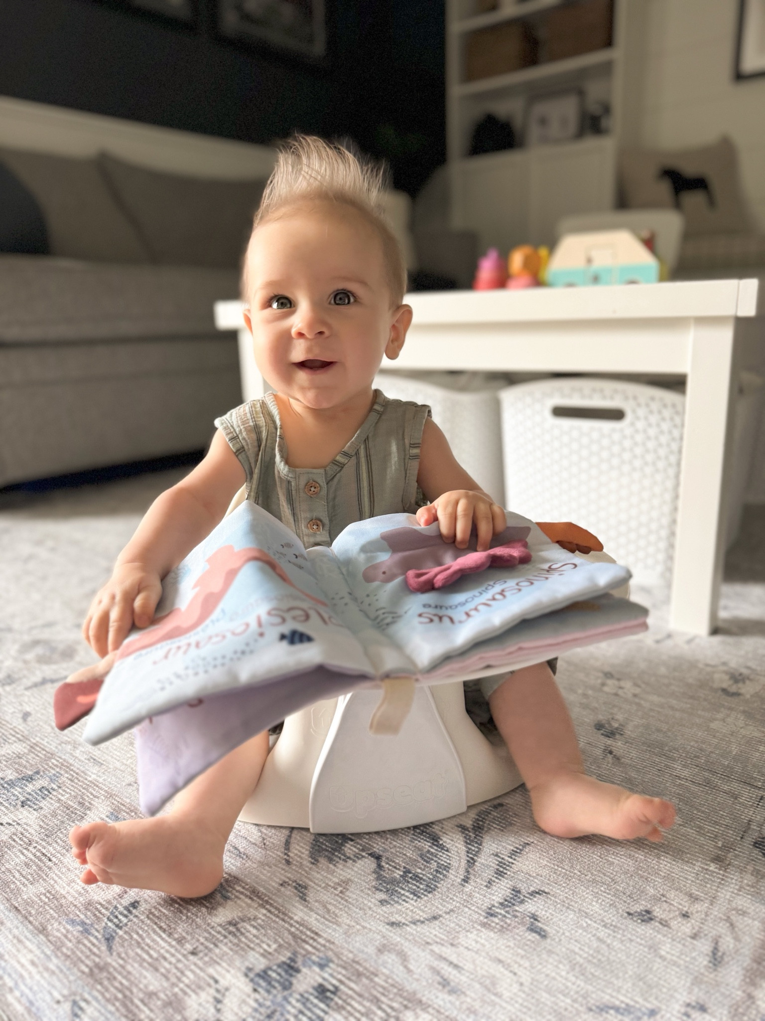 The upseat is a floor and booster seat in one developed to encourage proper posture as your little one grows. 

The attachable tray transforms it into a modern and portable seat for your little one to eat and play as it perfectly blends into your home’s aesthetic. 

#LTKFamily #LTKKids #LTKBaby