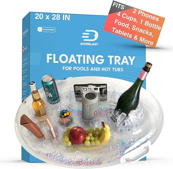 DIVEBLAST: Premium Floating Drink Holder for Pool, Hot Tub Accessories for Adults - Pool Drink Ho... | Amazon (US)