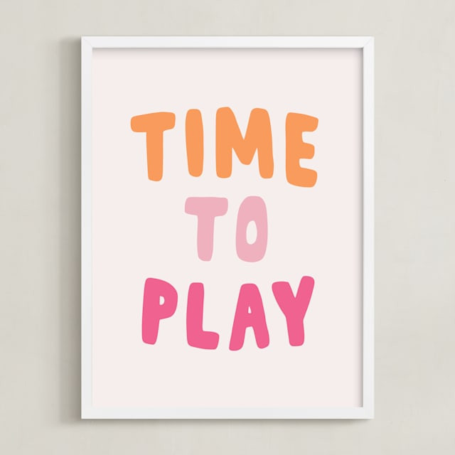 "Time to Play" - Graphic Limited Edition Art Print by Alicia Schultz. | Minted