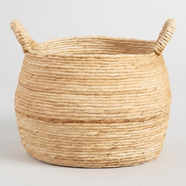 Large Banana Delilah Tote Basket | World Market