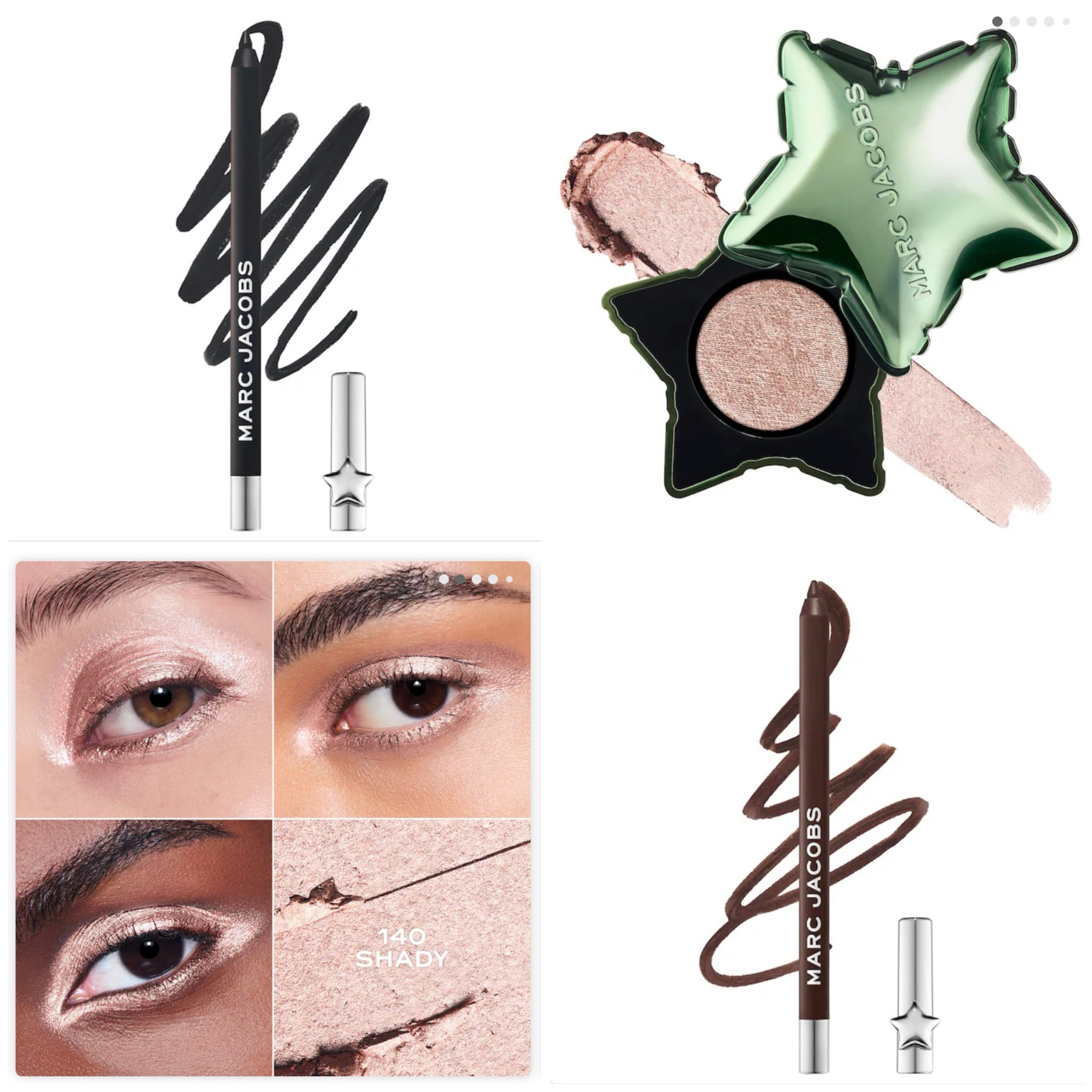 Marc Jacobs is back on the Sephora app! These are two of our favorite products — the Drawn This Way Long-Wear Waterproof Gel Liner (especially the matte chocolate brown), and the Born Star Cream-to-Powder Long-Wear Eyeshadow, which works as a shadow and as a highlighting shimmer. These are Sephora app exclusives for now, but will hopefully be back in stores soon too!

#LTKBeauty