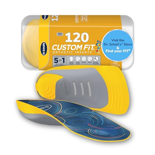 Dr. Scholl’s Custom Fit Orthotics 3/4 Length Inserts CF 120, 5-in-1 All-Day Pain Relief for Feet, Lower Back, Knees, Heel & Plantar Fasciitis, Arch Support Shoe Insoles for Men Women, FSA HSA Eligible | Amazon (US)