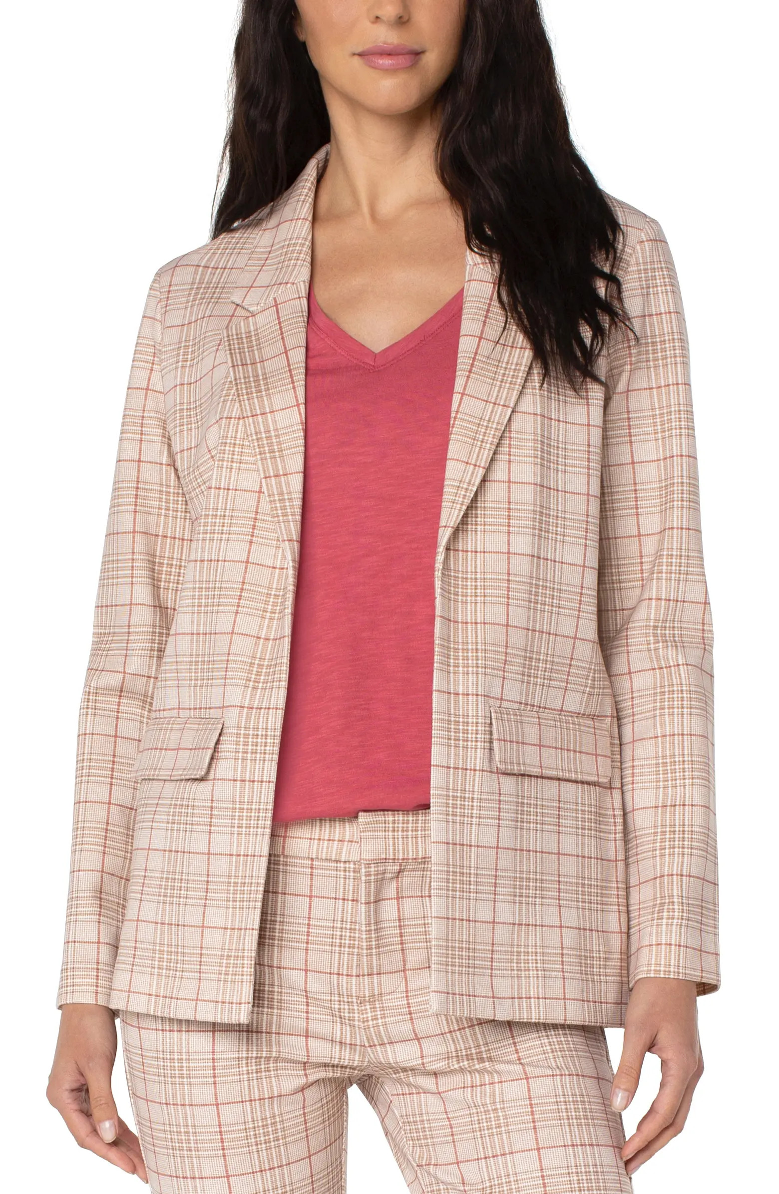 Liverpool Los Angeles Plaid Boyfriend Blazer | Nordstrom | Nordstrom