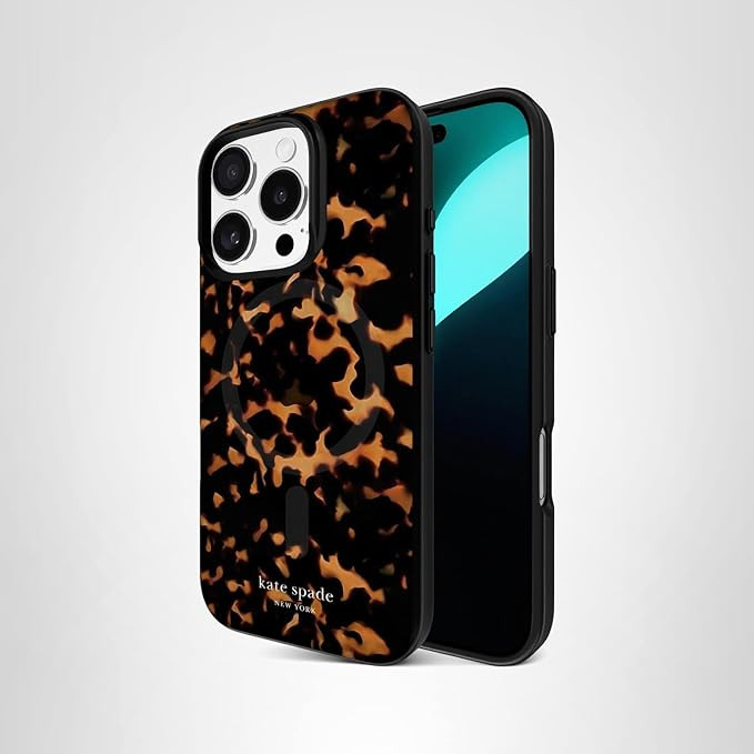 kate spade new york iPhone 16 Pro Case - Compatible with MagSafe - Designer Phone Case - Tortoise | Amazon (US)
