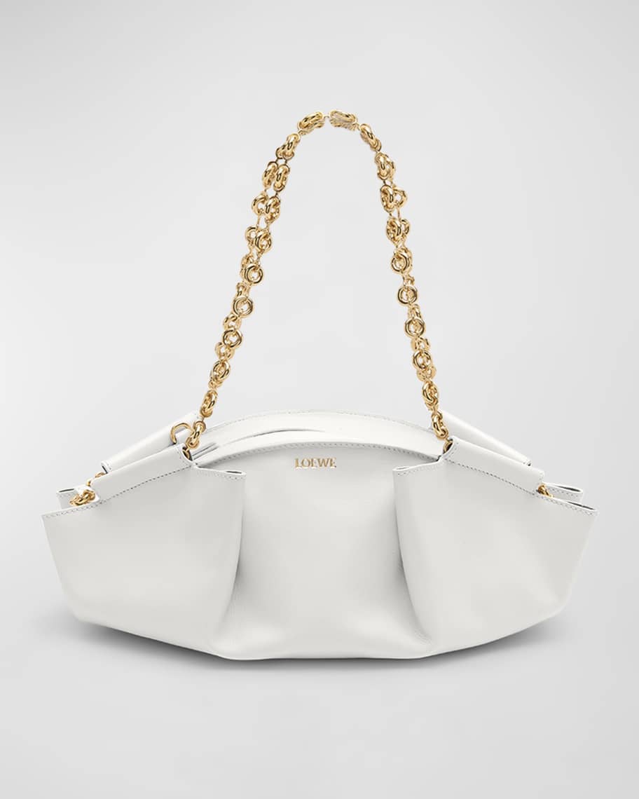 Loewe Paseo Small Leather Chain Shoulder Bag | Neiman Marcus
