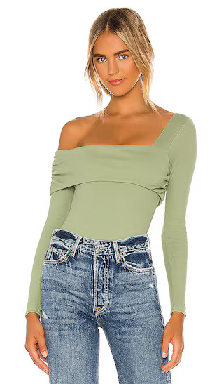 Florence Bodysuit in Dark Green | Revolve Clothing (Global)