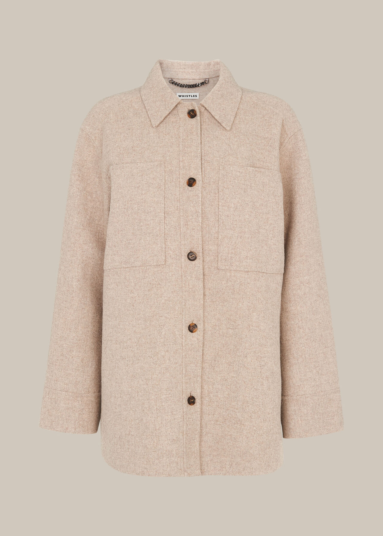 Classic Wool Overshirt | Whistles