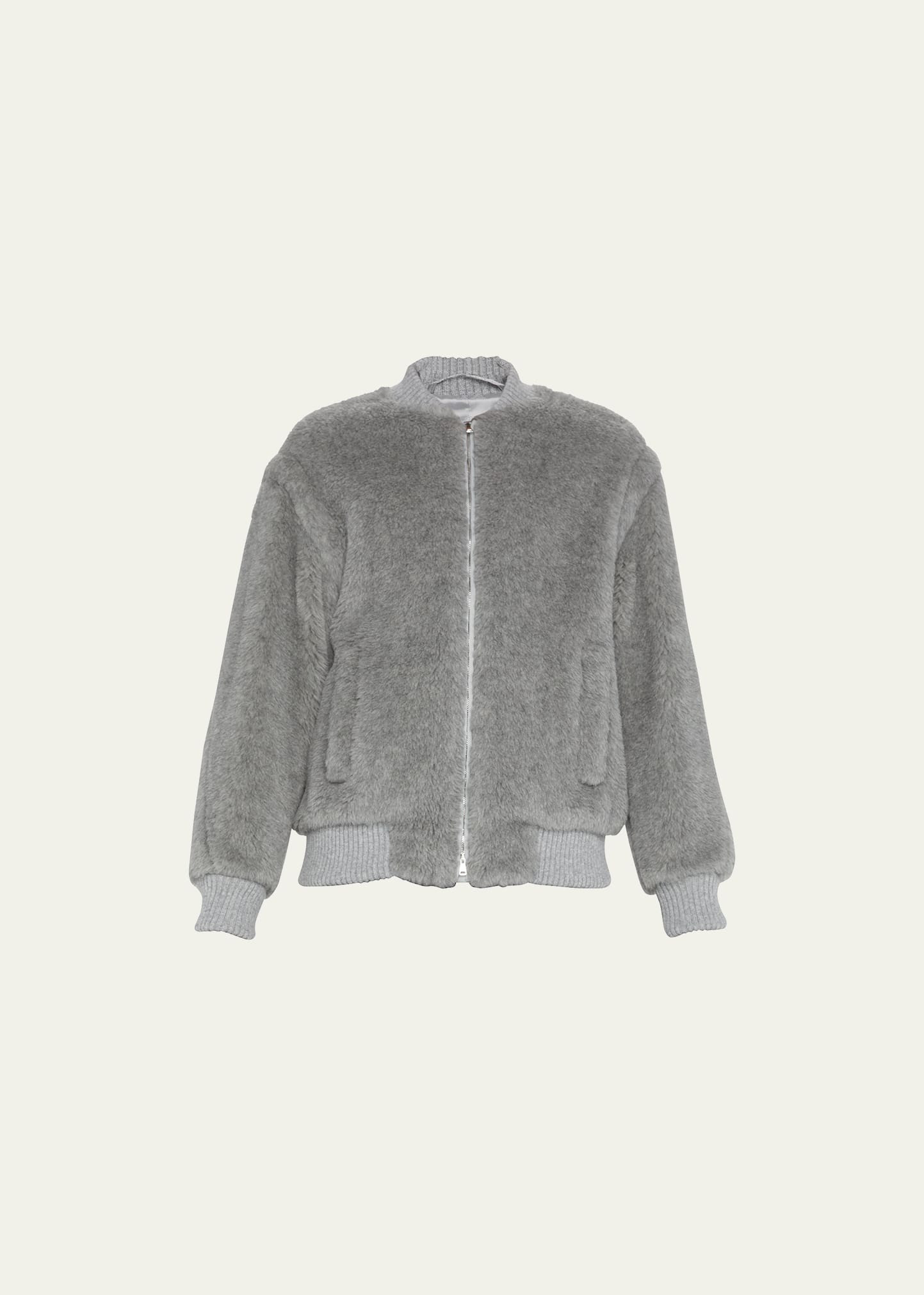 Terry Teddy Oversized Bomber Jacket | Bergdorf Goodman
