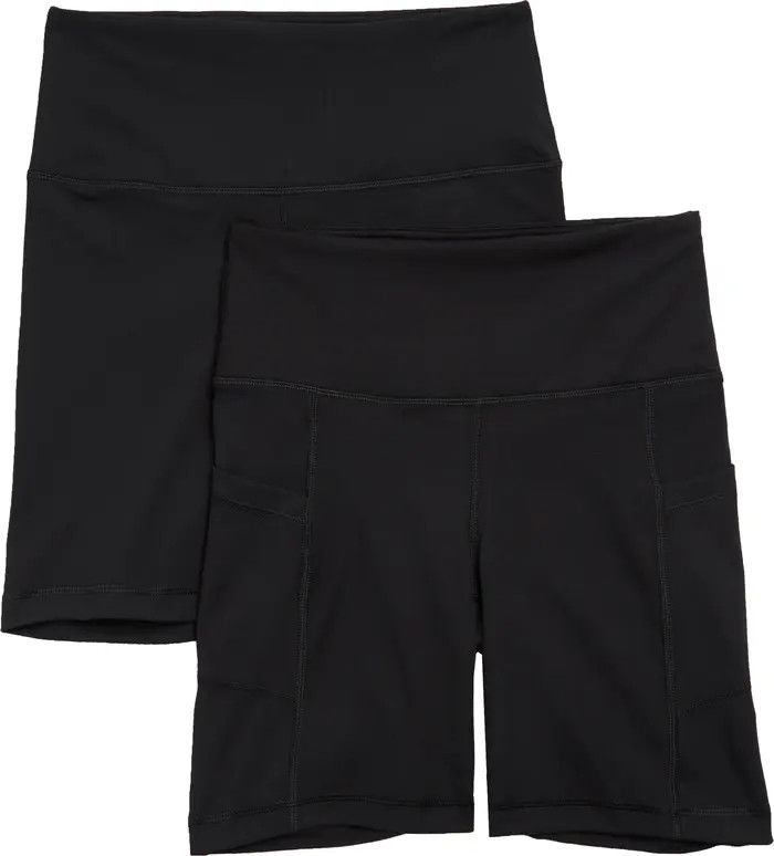 YOGALICIOUS Set of 2 Lux High Waist Bike Shorts | Nordstromrack | Nordstrom Rack