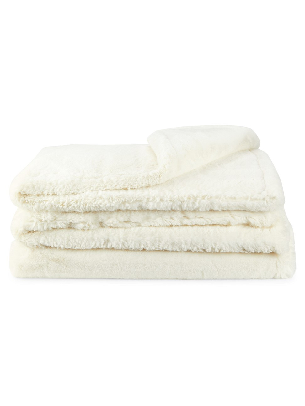 Apparis Shirley Faux Fur Blanket - Ivory | Saks Fifth Avenue